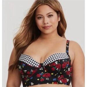 Torrid Balconette Swim Bikini Bathing Suit Top size 00